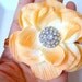 Orange Baby Headbands, Flower Headband, Toddler Girl Headband, Baby Girl Headband, Baby Girl Hair Accessories, Vintage Inspired