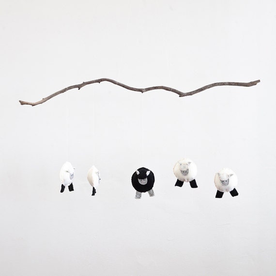 Baa Baa Black Sheep Baby Mobile