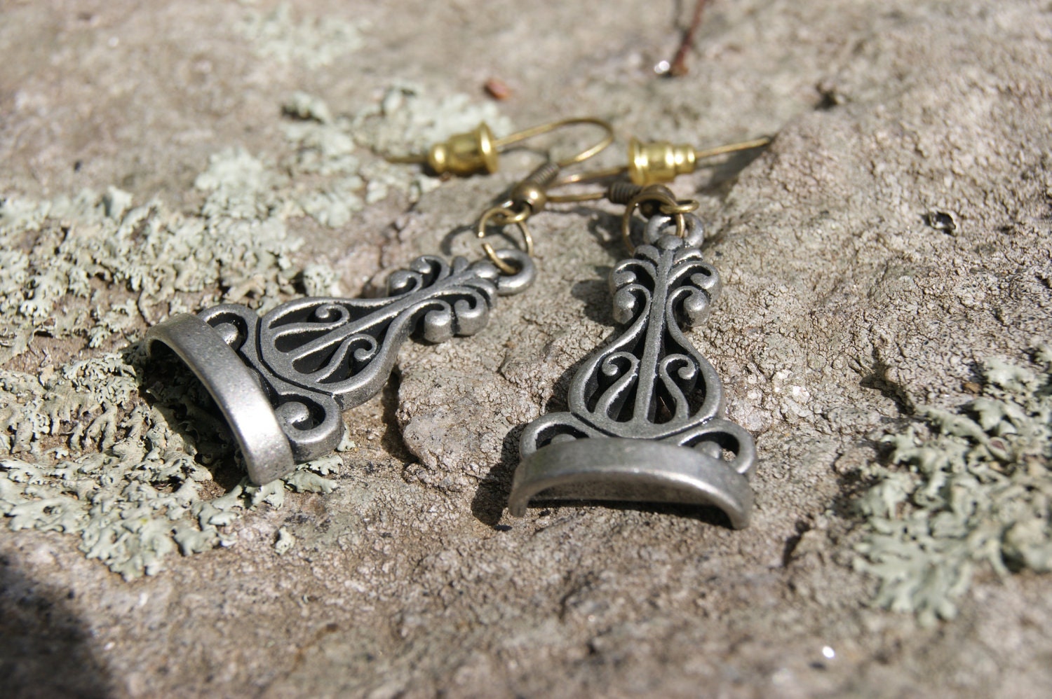 Ornate Bishop Dangle Earrings