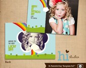 St.Patrick's Day Photo Card template 5x7"