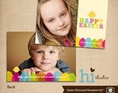 Easter Photo Card template 5x7"