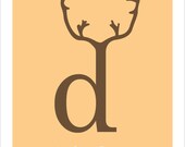 D is for Deer - 8x10 PRINT
