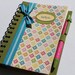Fun Colorful Paper Covered Journal, with coordinating pen, makes a GREAT gift