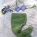 Crochet Mermaid Inspired Baby Girl Outfit --Great Photography Prop --Customizable Colors