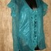 Vintage Turquoise Lace Sexy babydoll w shear cover/teddy