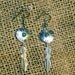 Vintage 80s Southwest Native American Sterling earrings w/turquoise