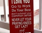 Love Like Crazy Typography Sign - Wooden sign