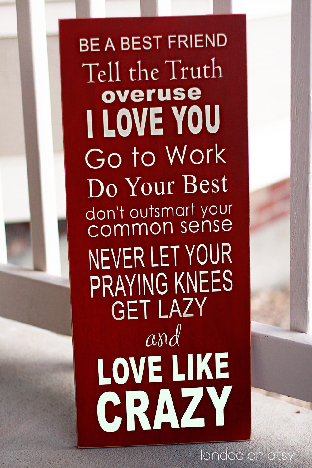 Love Like Crazy Typography Sign - vinyl lettering only