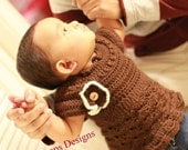 Pattern Crochet Dress Top Flower Newborn Baby Toddler Easy Beginner Seamless Classic Dewdrops No: 217