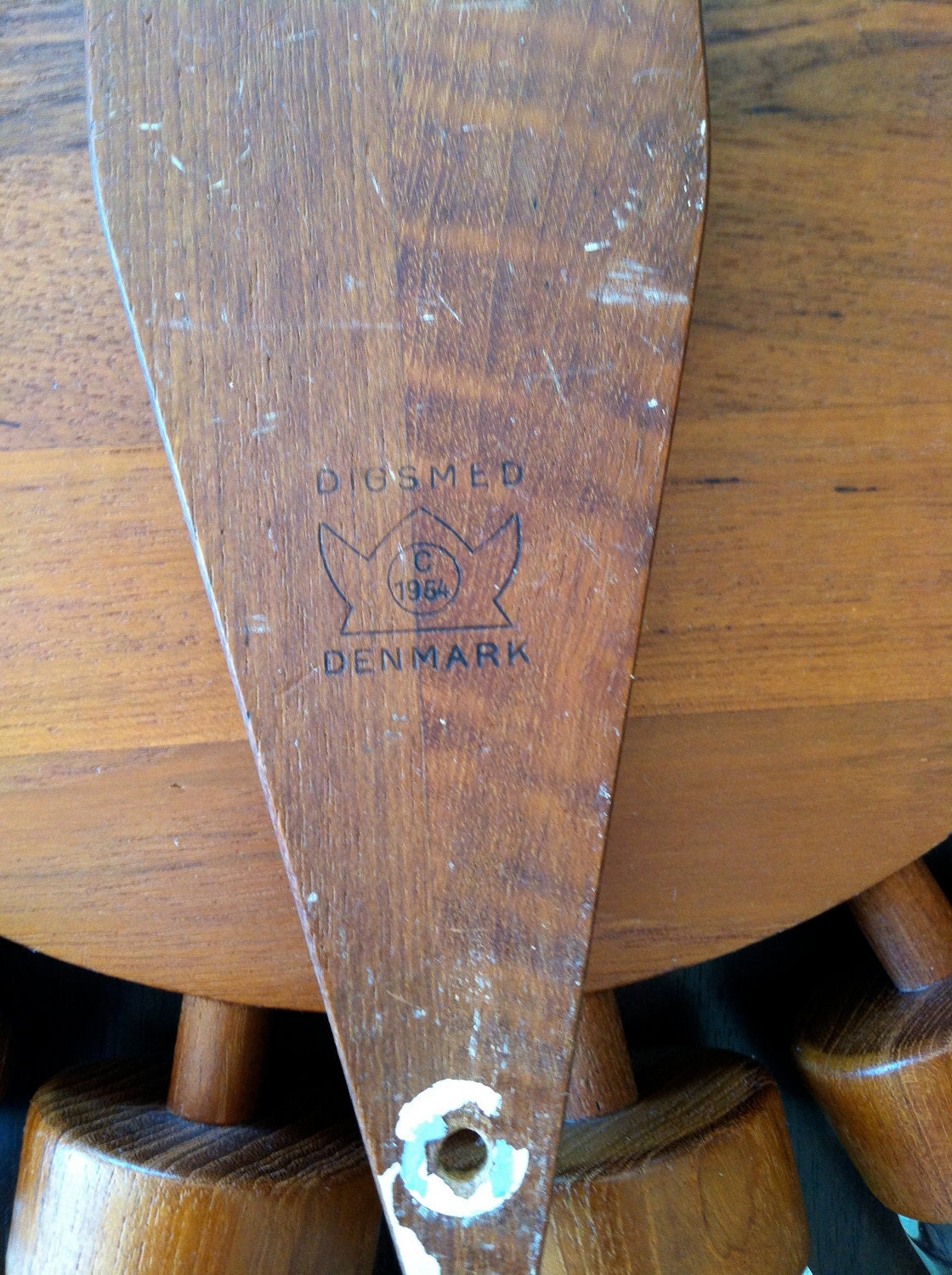 RESERVED for Barbara  Teak 18 Bottle Rotating Spice Wheel Denmark c1964 Mad Men
