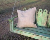 Burlap Farmhouse Euro Sham