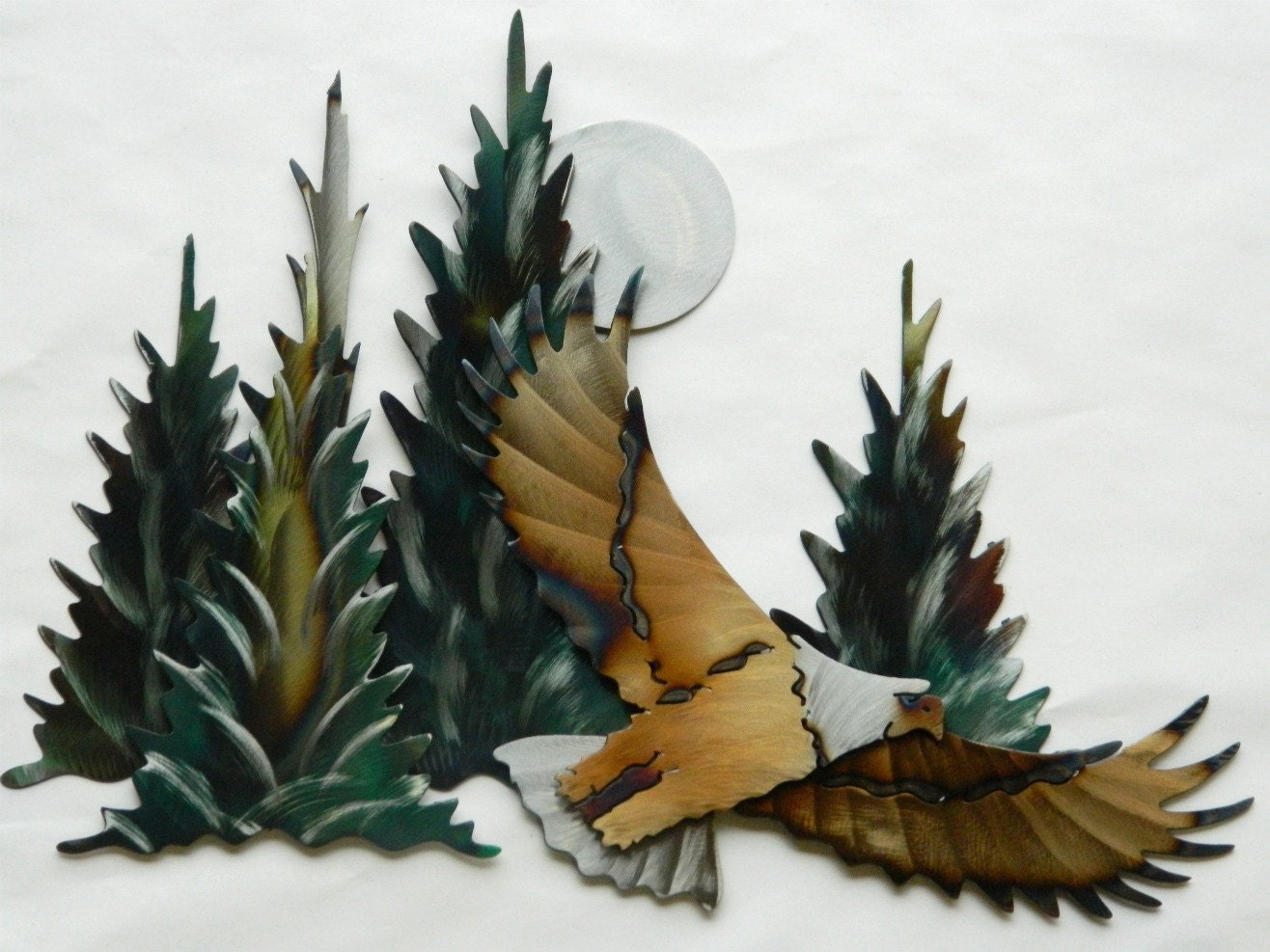 Items similar to Bald Eagle metal wall art / decor on Etsy