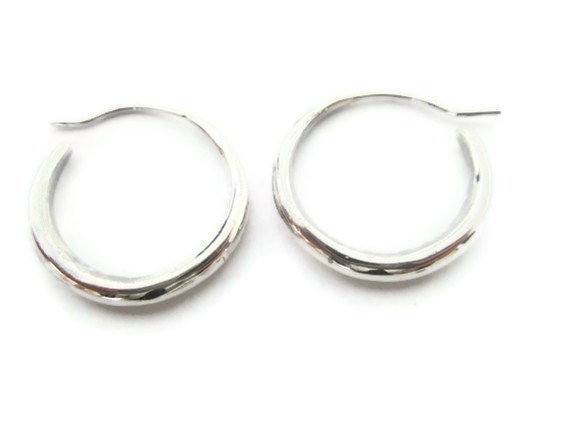 Sterling Silver Mini  Hoops Round Hoop Earrings Huggie Hoops