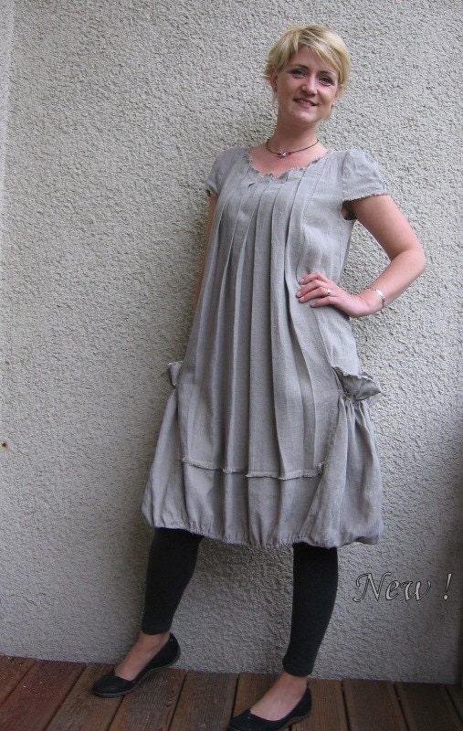 Eco friendly natural linen dress - tunic