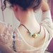 Fabric necklace with chain, colorful, funky necklace, Lula necklace
