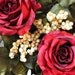 Front Door Twig Wreath, Red Roses, Daisies, Peony, Feathers, Berries, Great Gift -- FREE SHIPPING