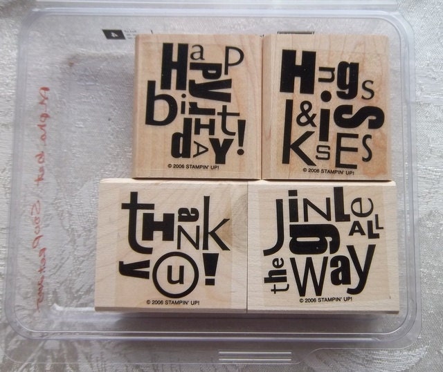 Alphabet Soup Stampin Up stamp set rubber stamp set
