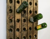 Wine Riddling Rack Distressed Wood Antique Style Winerack