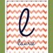 Personalized Custom Wall Art Print - Chevron Zig Zag Wedding Baby Nursery Kids Children Family Names Home Decor Wall Decor Wall Print