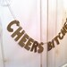 CHEERS Bitches Glitter Banner / Bachelorette Party Decoration / Girls Night Decoration / Photo Prop