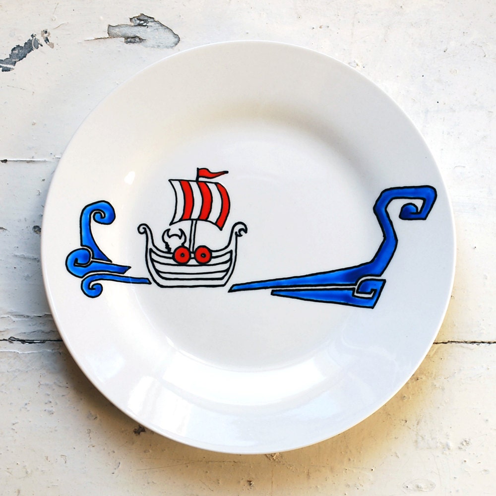 Viking Invader - Hand Illustrated Plate