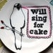 Hand Drawn Plate - Bird Will Sing For Cake