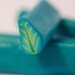 The most beautiful Green and yellow leaf - Polymer clay cane unbaked and ready to use.