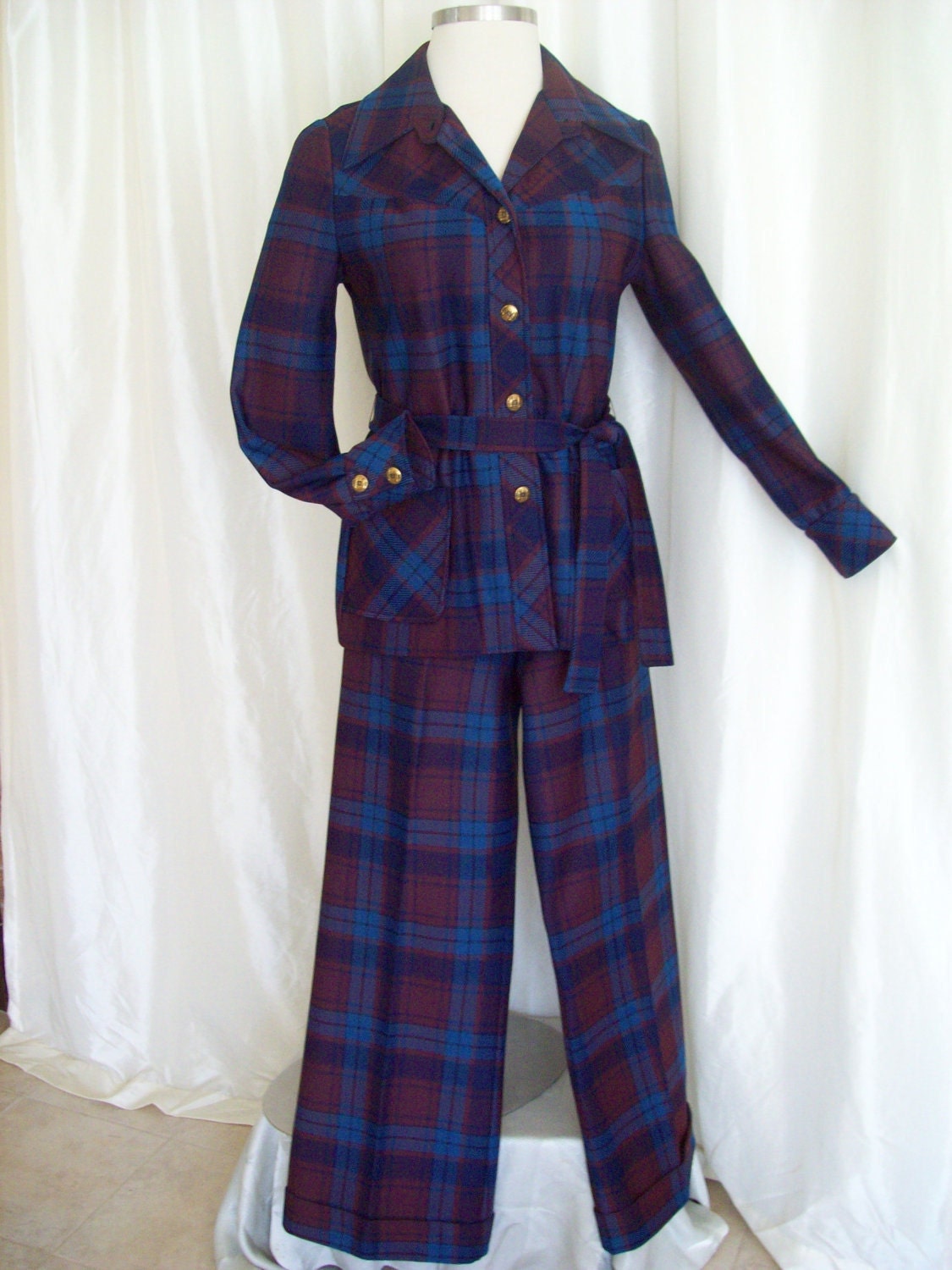 70s womens pant suit