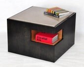Cantilever Cube Coffee Table (birch and concrete)