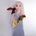 Daenerys with her baby dragons,crocheted doll set