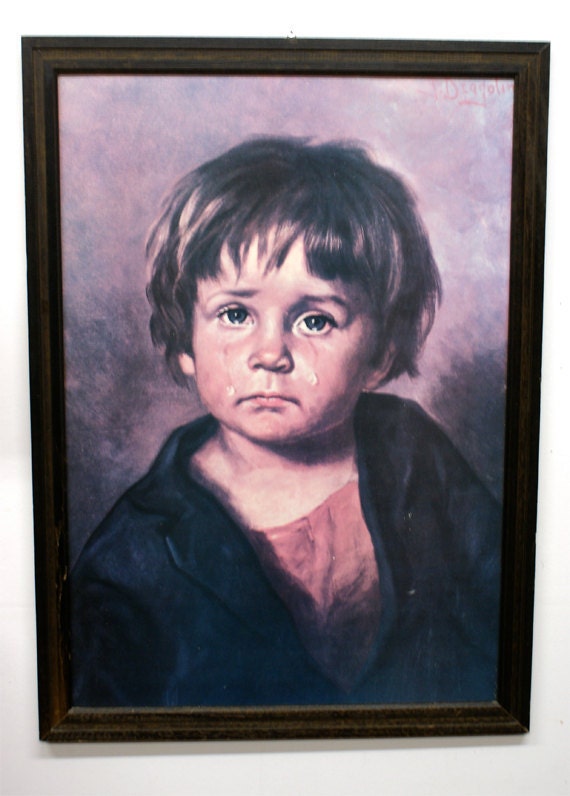 Crying Boy by J. Bragolin