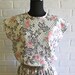 vintage 80's floral and paisley day dress
