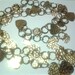 Vintage Chain Hearts Brass Belt