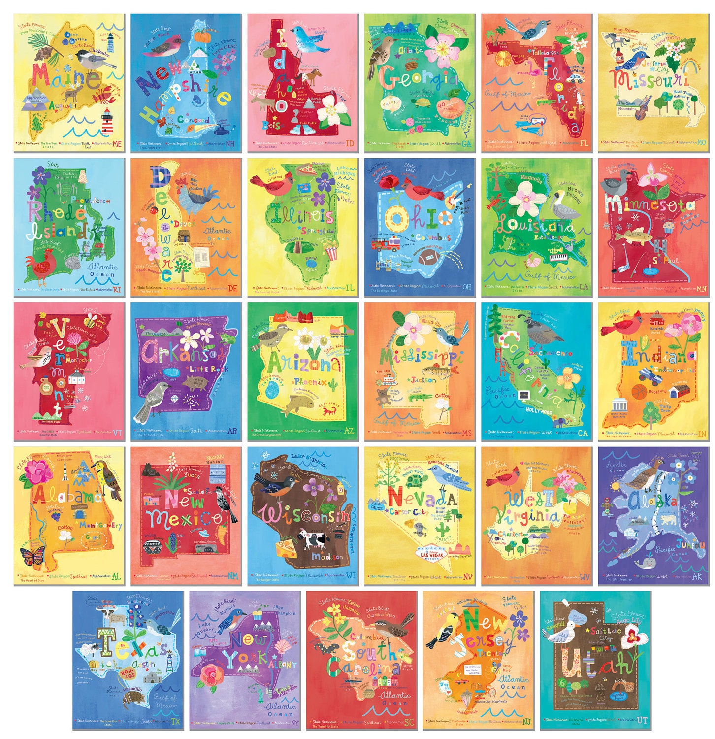 America's 50 States - An illustrated exploration of the U.S.A.