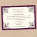 Ornate Wedding, Bridal Shower, or Baby Shower Invitation Purple- DIY Printable