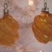 Vintage Glass Swirl Christmas Holiday Ornaments - Yellow