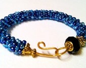 Baroque Sapphire (7 inch) Bangle Bracelet