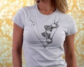 Playful Cat Looking Out Original Art Print Women T-Shirt - Sizes S, M - catssecret Playful Cat Looking Out Original Art Print Women T-Shirt - Sizes S, M - catssecret
