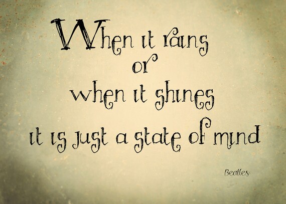 Beatles Lyric Quote 8 by 10 print