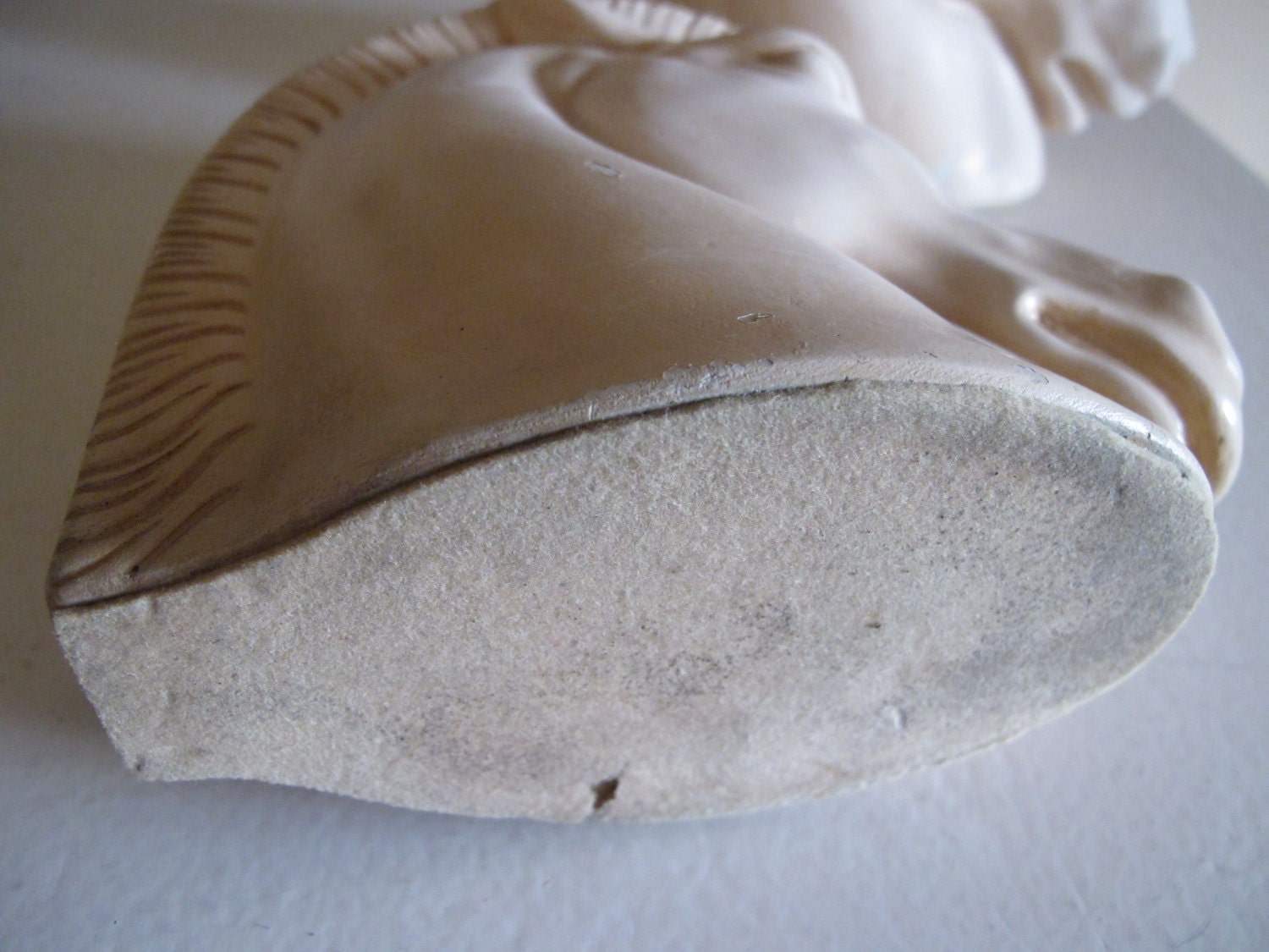 Vintage White Horse Head Bookends - Price Reduced