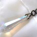 Swarovski Prism Pendulum pendant / necklace on Vintaj (r) Chain & 3 FREE Diving Disks plus FREE shipping