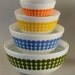 Pyrex New Dots Mixing Bowls 1960s