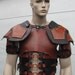 Deluxe Dark Talon Leather Armor Chest Back & Shoulders