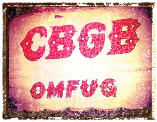 CBGB rock n roll punk music decor 8 x 10 gift for boyfriend gift for musician music gift guitar gift guitar guitar gift hipster men