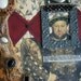 SALE 20% Off  Was 134.95 Now 107.99  Henry VIII Original OOAK Assemblage Mixed Media Collage on Stretched Canvas