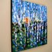 Birch Tree Painting Colorful Impressionistic Landscape Art Canvas Square 20" x 20"