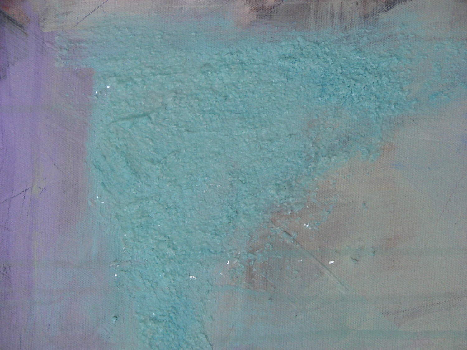 Abstract Painting Original Art large abstract blue lavender yellow acrylic painting 36 x 48
