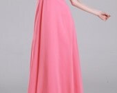 Olivia la/wedding dress/gown/prom dress/bridesmaid/chiffon/long/tea length/custom made/ALL SIZE/many color choices