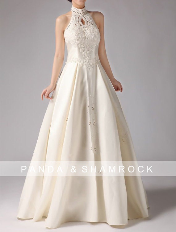 Gill/wedding gown/women clothing/bridal dress/long/vintage style/simple/custom made/ALL SIZE