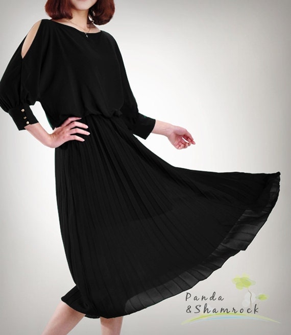 Reserved for Jennifer/beauty/women clothes/dress/long/chiffon/vintage/pleats/custom made/plus size